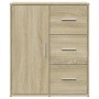 Aparador de madera de ingeniería 2 uds roble Sonoma 60x31x70 cm de vidaXL, Aparadores - Ref: Foro24-3276555, Precio: 150,48 €...