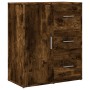 Aparador de madera de ingeniería 2 uds roble ahumado 60x31x70cm de vidaXL, Aparadores - Ref: Foro24-3276557, Precio: 150,48 €...