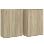 Aparadores 2 uds madera de ingeniería roble Sonoma 60x31x84 cm de vidaXL, Aparadores - Ref: Foro24-3276569, Precio: 140,80 €,...