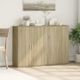 Sideboards 2 pcs engineered wood Sonoma oak 60x31x84 cm by vidaXL, Sideboards - Ref: Foro24-3276569, Price: 145,84 €, Discoun...