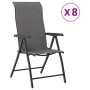 Folding garden chairs 8 units gray synthetic rattan by vidaXL, Garden chairs - Ref: Foro24-3270613, Price: 529,79 €, Discount: %