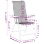 Folding garden chairs 8 units gray synthetic rattan by vidaXL, Garden chairs - Ref: Foro24-3270613, Price: 529,79 €, Discount: %