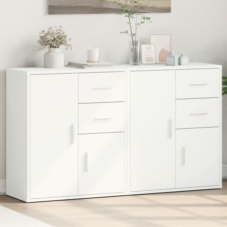 Sideboard aus Holzwerkstoff, 2 Stück, weiß, 60 x 31 x 70 cm von vidaXL, Sideboards - Ref: Foro24-3276560, Preis: 138,21 €, Ra...