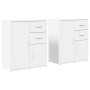 Aparador de madera de ingeniería 2 uds blanco 60x31x70 cm de vidaXL, Aparadores - Ref: Foro24-3276560, Precio: 138,21 €, Desc...