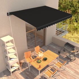 Anthracite gray manual retractable awning 400x300 cm by vidaXL, Awnings - Ref: Foro24-3051239, Price: 360,97 €, Discount: %