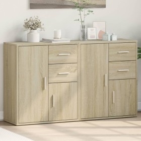 Engineered wood sideboard 2 pcs Sonoma oak 60x31x70 cm by vidaXL, Sideboards - Ref: Foro24-3276562, Price: 148,23 €, Discount: %