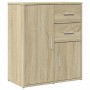 Aparador de madera de ingeniería 2 uds roble Sonoma 60x31x70 cm de vidaXL, Aparadores - Ref: Foro24-3276562, Precio: 160,10 €...