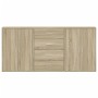 Sideboards 3 pcs engineered wood Sonoma oak 60x31x84 cm by vidaXL, Sideboards - Ref: Foro24-3276576, Price: 226,57 €, Discoun...