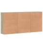 Aparadores 3 uds madera de ingeniería roble Sonoma 60x31x84 cm de vidaXL, Aparadores - Ref: Foro24-3276576, Precio: 235,04 €,...