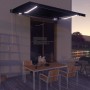 LED retractable awning and wind sensor anthracite gray 450x300cm by vidaXL, Awnings - Ref: Foro24-3051258, Price: 651,08 €, D...