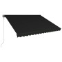 Toldo retráctil LED y sensor de viento gris antracita 450x300cm de vidaXL, Toldos - Ref: Foro24-3051258, Precio: 650,75 €, De...