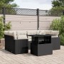 7-teiliges Gartensofa-Set mit schwarzen synthetischen Rattankissen von vidaXL, Gartensets - Ref: Foro24-3267126, Preis: 538,3...