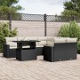 8-teiliges Gartensofa-Set und schwarze synthetische Rattankissen von vidaXL, Gartensets - Ref: Foro24-3267166, Preis: 641,18 ...