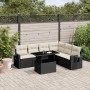 7-piece garden sofa set with black synthetic rattan cushions by vidaXL, Garden sets - Ref: Foro24-3267926, Price: 547,90 €, D...