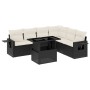 7-teiliges Gartensofa-Set mit schwarzen synthetischen Rattankissen von vidaXL, Gartensets - Ref: Foro24-3267926, Preis: 543,7...