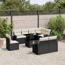 8-piece garden sofa set and black synthetic rattan cushions by vidaXL, Garden sets - Ref: Foro24-3268036, Price: 713,25 €, Di...