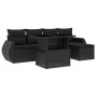 6-piece garden sofa set and black synthetic rattan cushions by vidaXL, Garden sets - Ref: Foro24-3268495, Price: 442,16 €, Di...