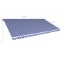 Blue and white retractable manual awning 600x300 cm by vidaXL, Awnings - Ref: Foro24-3051223, Price: 507,99 €, Discount: %