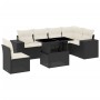 7-piece garden sofa set with black synthetic rattan cushions by vidaXL, Garden sets - Ref: Foro24-3269196, Price: 548,78 €, D...