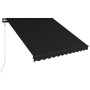 Toldo retráctil LED y sensor de viento gris antracita 350x250cm de vidaXL, Toldos - Ref: Foro24-3051256, Precio: 493,98 €, De...