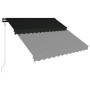 LED retractable awning and wind sensor anthracite gray 350x250cm by vidaXL, Awnings - Ref: Foro24-3051256, Price: 493,98 €, D...