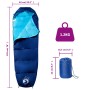 Saco de dormir tipo momia de camping para adultos 3 estaciones de vidaXL, Sacos de dormir - Ref: Foro24-94515, Precio: 30,84 ...