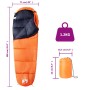 Camping-Mumienschlafsack für Erwachsene, 3 Jahreszeiten von vidaXL, Schlafsack - Ref: Foro24-94520, Preis: 33,42 €, Rabatt: %