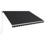 Toldo retráctil manual gris antracita 400x300 cm de vidaXL, Toldos - Ref: Foro24-3051215, Precio: 301,25 €, Descuento: %