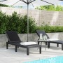 Black polypropylene lounger 159x57x83.5 cm by vidaXL, Loungers - Ref: Foro24-4008100, Price: 94,03 €, Discount: %