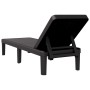 Black polypropylene lounger 159x57x83.5 cm by vidaXL, Loungers - Ref: Foro24-4008100, Price: 94,03 €, Discount: %