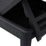 Tumbona de polipropileno negro 159x57x83,5 cm de vidaXL, Tumbonas - Ref: Foro24-4008100, Precio: 94,03 €, Descuento: %