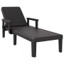 Black polypropylene lounger 159x68x83.5 cm by vidaXL, Loungers - Ref: Foro24-4008102, Price: 100,93 €, Discount: %