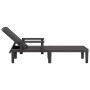 Black polypropylene lounger 159x68x83.5 cm by vidaXL, Loungers - Ref: Foro24-4008102, Price: 100,93 €, Discount: %