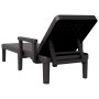 Black polypropylene lounger 159x68x83.5 cm by vidaXL, Loungers - Ref: Foro24-4008102, Price: 100,93 €, Discount: %