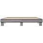 Estructura cama madera ingeniería metal gris Sonoma 200x200 cm de vidaXL, Camas y somieres - Ref: Foro24-3280220, Precio: 144...