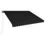 Toldo retráctil LED y sensor de viento gris antracita 400x300cm de vidaXL, Toldos - Ref: Foro24-3051257, Precio: 614,47 €, De...