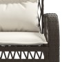 4-piece garden sofa set and brown synthetic rattan cushions by vidaXL, Garden sets - Ref: Foro24-368728, Price: 351,42 €, Dis...