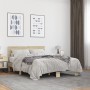 Sonoma oak metal engineered wood bed frame 120x190 cm by vidaXL, Beds and slatted bases - Ref: Foro24-3280203, Price: 145,62 ...