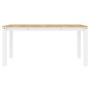 Mesa de comedor Panama madera maciza pino blanco 160x80x75 cm de vidaXL, Mesas de cocina y de comedor - Ref: Foro24-4005707, ...