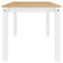 Mesa de comedor Panama madera maciza pino blanco 160x80x75 cm de vidaXL, Mesas de cocina y de comedor - Ref: Foro24-4005707, ...