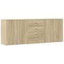 Aparadores 3 uds madera contrachapada color roble sonoma de vidaXL, Aparadores - Ref: Foro24-3276611, Precio: 255,38 €, Descu...