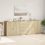 Sideboards 3 Einheiten Sonoma-Eichensperrholz von vidaXL, Sideboards - Ref: Foro24-3276611, Preis: 255,38 €, Rabatt: %