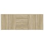 Aparadores 3 uds madera contrachapada color roble sonoma de vidaXL, Aparadores - Ref: Foro24-3276611, Precio: 255,38 €, Descu...