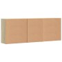 Aparadores 3 uds madera contrachapada color roble sonoma de vidaXL, Aparadores - Ref: Foro24-3276611, Precio: 255,38 €, Descu...