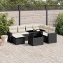 Set de sofás de jardín 8 piezas y cojines ratán sintético negro de vidaXL, Conjuntos de jardín - Ref: Foro24-3274836, Precio:...