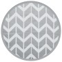 Gray PP outdoor rug Ø120 cm by vidaXL, Outdoor protectors - Ref: Foro24-368522, Price: 21,79 €, Discount: %