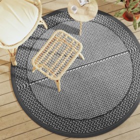 Alfombra de exterior PP gris Ø160 cm de vidaXL, Protectores para exterior - Ref: Foro24-368459, Precio: 24,99 €, Descuento: %