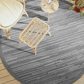 Alfombra de exterior PP gris Ø200 cm de vidaXL, Protectores para exterior - Ref: Foro24-368484, Precio: 40,22 €, Descuento: %