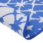 Blue and white PP outdoor rug Ø120 cm by vidaXL, Outdoor protectors - Ref: Foro24-368490, Price: 17,79 €, Discount: %