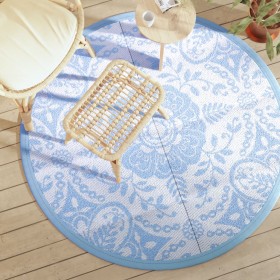 Baby blue PP outdoor rug Ø160 cm by vidaXL, Outdoor protectors - Ref: Foro24-368499, Price: 23,99 €, Discount: %